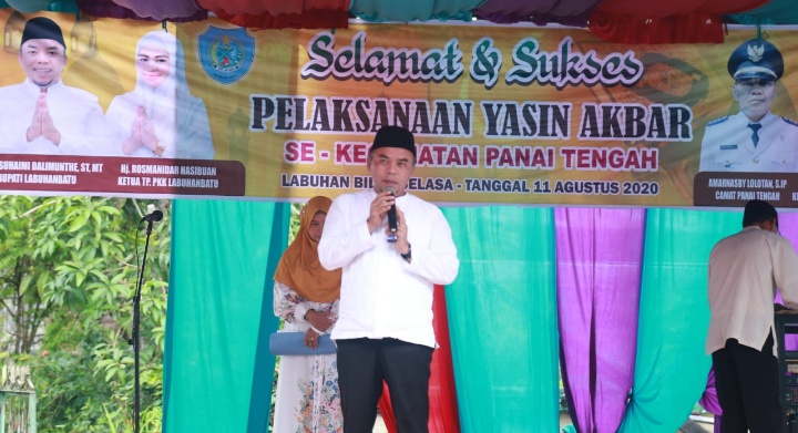 Dihadiri Bupati, Pelaksanaan Yasin Akbar Se- Kabupaten Labuhanbatu Sukses Digelar