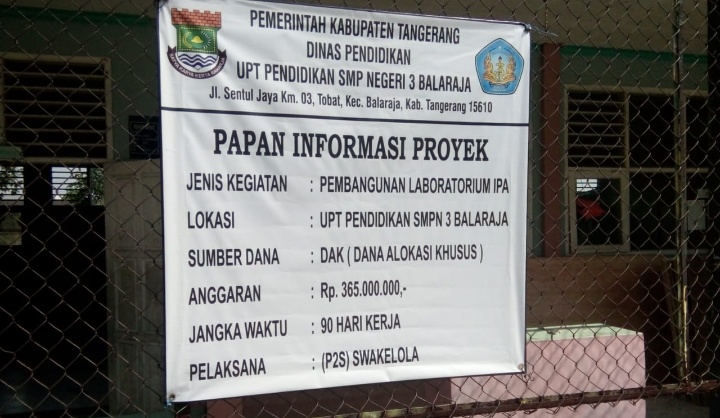 Kepala Sekolah SMP Negeri 3 Balaraja Tunjukan Sikap Tidak Kooperaktif Terhadap Media