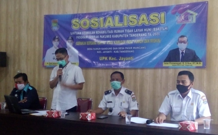 UPK Kecamatan Jayanti Gelar Rapat Sosialisasi Program Gebrak Pakumis Kabupaten Tangerang TA 2020