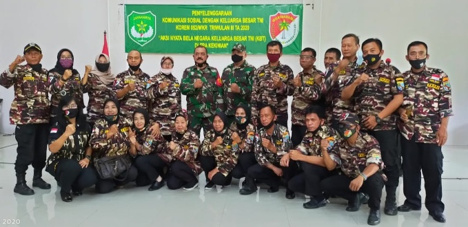 Danrem 052/Wkr Melakukan Komsos Dengan Keluarga Besar TNI Di Makodim Kota Tangerang