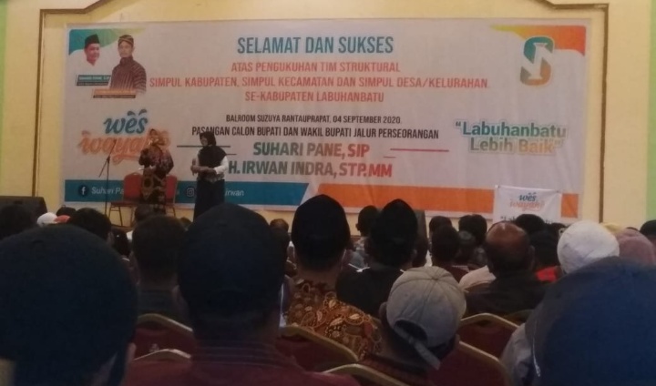 Suhari – Irwan Kukuhkan Tim Pemenangan Kabupaten, Kecamatan dan Desa