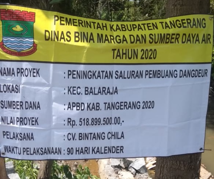 Ada Apa Dengan Dinas Bina Marga dan Sumber Daya Air Kabupaten Tangerang ?