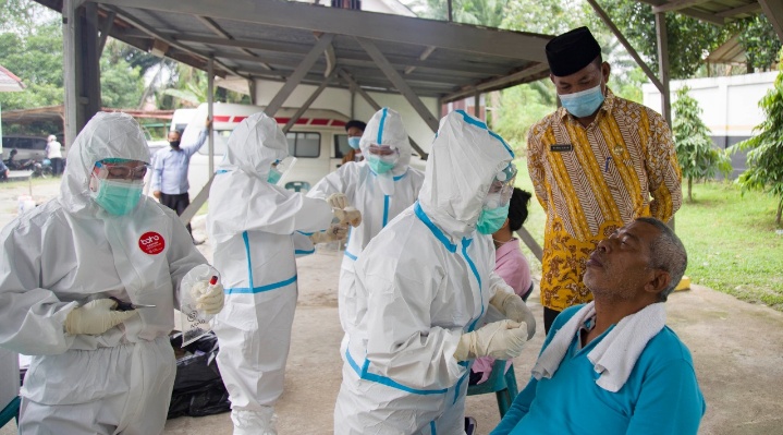 Dinas Kesehatan Labuhanbatu Lakukan Swab Test Kepada 153 Orang