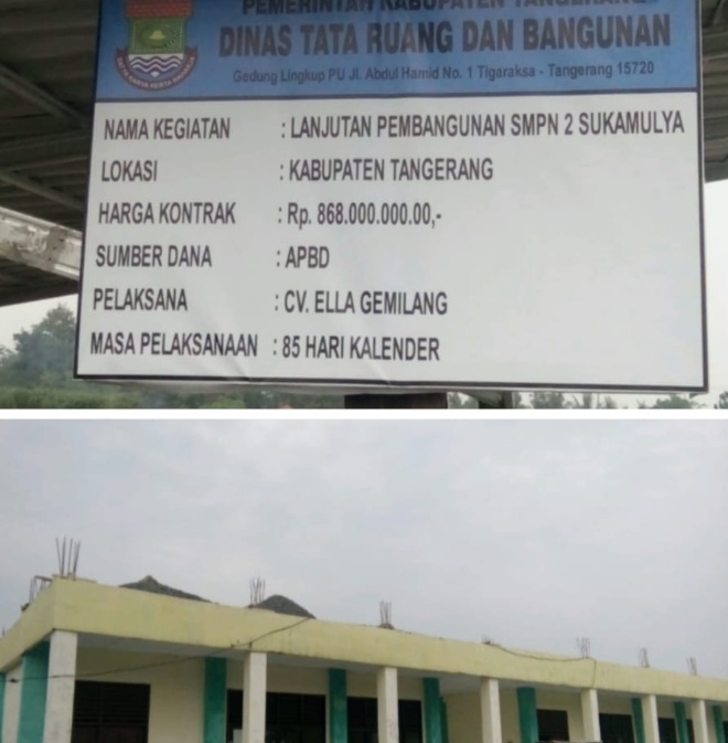 “Bagaimana Bisa ” SMPN 2 Sukamulya Kehabisan Bahan Material, Tukang Sudah 1 Minggu Tidak Bekerja