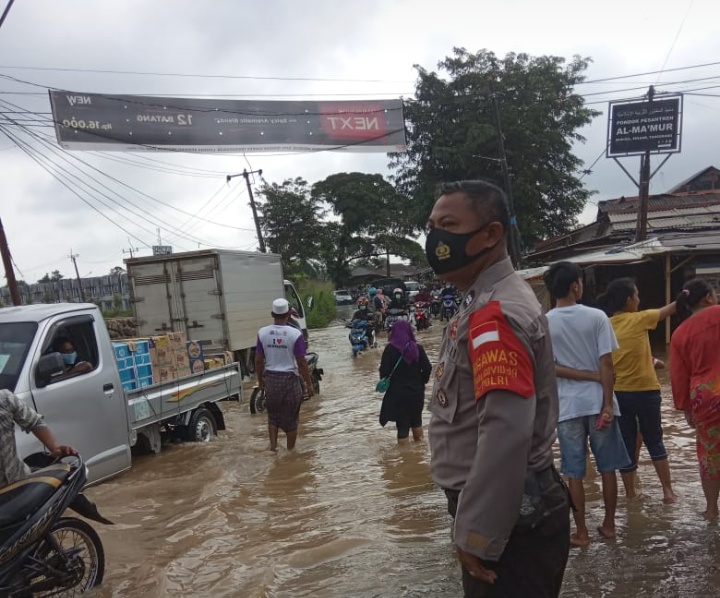 Pemantauan Banjir di Perum Pesona Wibawa Praja Jeunjing Cisoka 