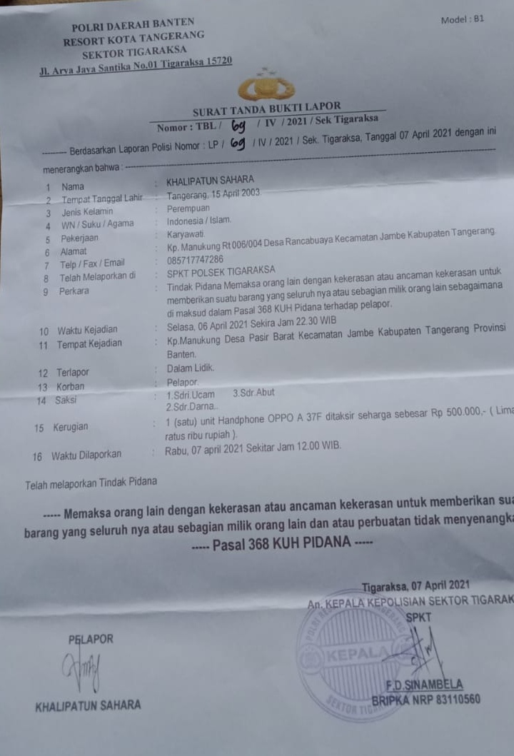 Ini Penjelasan Sutisna Ayah KS, Anak Gadisnya Menjadi Korban Begal dan Percobaan Pemerkosaan