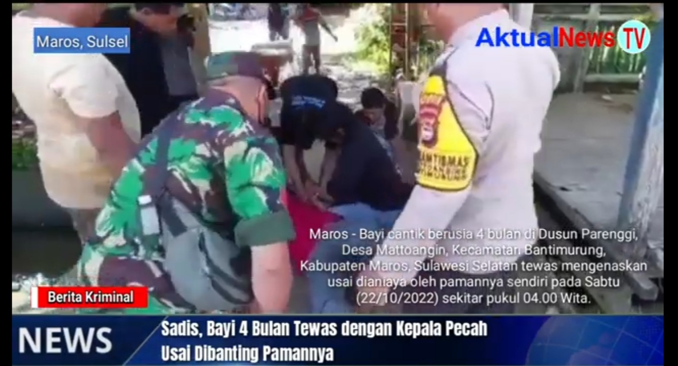 Sadis, Bayi 4 Bulan Tewas dengan Kepala Pecah Usai Dibanting Pamannya