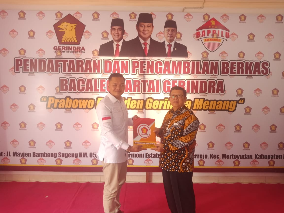 Girindra Memanggil! Ketua Bappilu Gerindra Kab Magelang Agus Sugiyono Buka Pendaftaran Bacaleg 2024