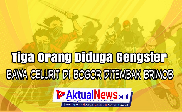 3 Orang Diduga Gengster Ditembak Anggota Brimob di Villa Bogor Indah