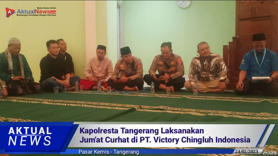 Kapolresta Tangerang Laksanakan Jum’at Curhat di PT. Victory Chingluh Indonesia