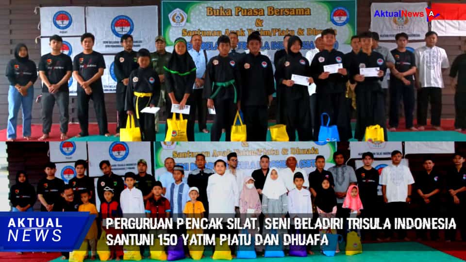 Perguruan Pencak Silat, Seni Beladiri Trisula Indonesia Santuni Yatim Piatu dan Buka Puasa bersama